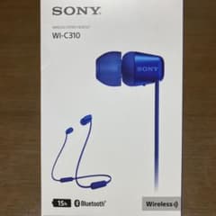 SONY WI-C310 ワイヤレスイヤホン ブルーのサムネイル