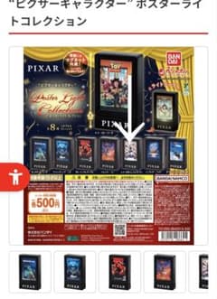 バンダイ ピクサーキャラクター ポスターライトコレクション レミー１つのサムネイル