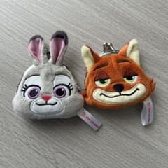 ズートピア　ジュディ　ニック　がま口ポーチ
