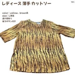 [Great Bargain] Thin Cut and Sew Top, Women's Clothing, Size L (approx.), Excellent Condition, 791