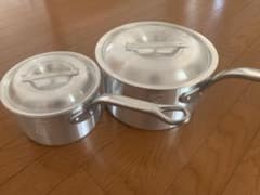 EBM アルミ プロシェフ 深型片手鍋(目盛付)18cm &24cm 2個セットのサムネイル
