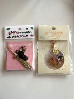 魔女の宅急便 メタルブローチ ステンドグラス風ストラップまとめ売り