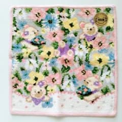 FEILER フェイラー タオルハンカチ リリアファインドミー！ クマ 花柄