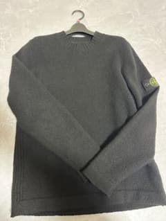 STONE ISLAND ブラックニットセーターのサムネイル