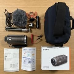 SONY HDR-CX680（マイク、卓上三脚、ケース付き） SONY HDR-CX680（マイク、卓上三脚、ケース付き） - メルカリ
