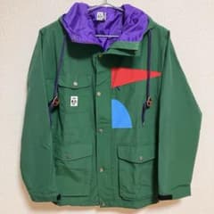 チャムス CHUMS マウンテンパーカー グリーン ナイロンジャケット S 