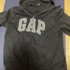 GAP ジップアップパーカー ブラック Mのサムネイル