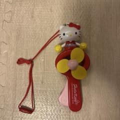 Hello Kitty ハンディファン 手動式 ストラップ付きのサムネイル