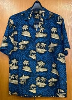 メンズ★ROYAL CREATIONS　M　ハワイ製　青系　USEDのサムネイル