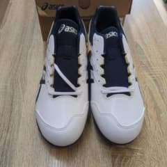 asics スパイク ホワイト/ネイビー　28センチのサムネイル