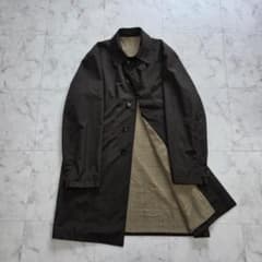 【最高峰】Kiton キートン シルク混 花柄 ロングコート 38 イタリア製 最高峰 キートン ステンカラーコート 50 XL カシミヤ イタリア製