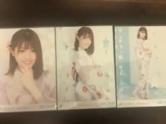 乃木坂46 生写真 浴衣 松村沙友理 3種のサムネイル