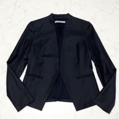 美品✨theory luxe Executiveノーカラー ジャケット 濃紺 S - メルカリ