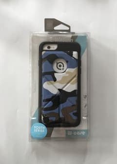 【新品】iPhoneケース 迷彩 カモフラ ブルーのサムネイル