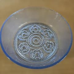SOGA GLASS　はにわ皿　青色花模様ボウルのサムネイル