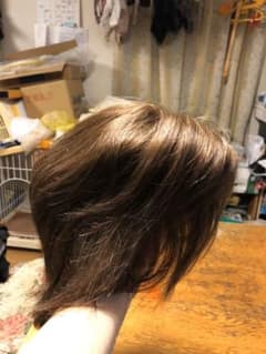 地肌付き人毛100%フルウィッグのサムネイル