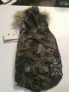 as know as アズノウアズ 犬 犬服 0号 モッズ風コートのサムネイル