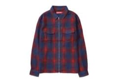 Supreme Studded Shadow PlaidZipUp Shirts