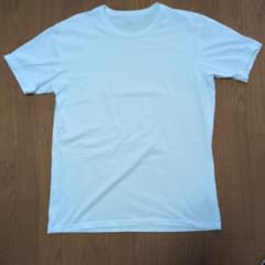 UNIQLO AIRism コットンTシャツ ホワイト XLのサムネイル