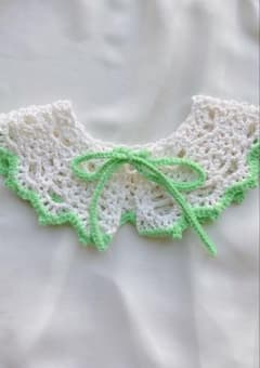 ハンドメイド かぎ針編み つけ襟 スタイのサムネイル