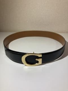国内正規品 GUCCI グッチ Gバックル レザーベルト レディースのサムネイル