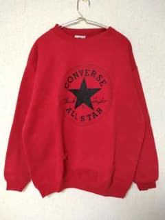 USA製 CONVERSE　ALLSTAR　スウェット　アメリカ　M　ロゴ　赤