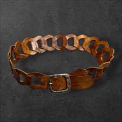 00s【archive】 Y2K Leather Cutout Belt