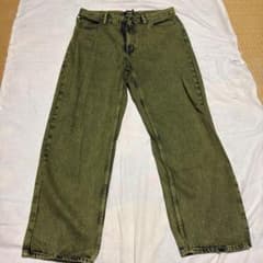 XLARGE ケミカルウォッシュ デニムパンツ オリーブ　36