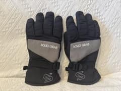 SOLID GRAB スキーグローブ ブラック/グレー(レディース)のサムネイル