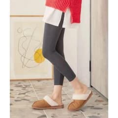 [New] Kobe Lettuce / &HEAT Warm Inner Leggings Charcoal Gray L-LL