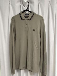FRED PERRY ベージュ 長袖ポロシャツ M m3636 - メルカリ