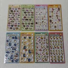 【新作8種セット】ボンボンドロップシール　ノンタン　お茶犬　コジコジ　お文具さんのサムネイル