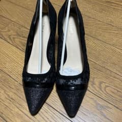 nouer パンプス ブラック 23.5cmのサムネイル