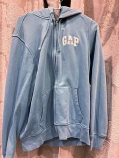 GAP ギャップ ジップアップパーカー スウェットパーカーメンズ M 水色のサムネイル