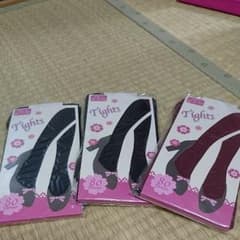 タイツ　80デニール　3点セットのサムネイル