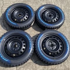 ◇新品ホワイトレター165/65R15+中古再塗装スチールセット ハスラー 