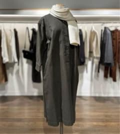 さ*ら様 マーガレットハウエル　コットンウールシャツワンピース　サイズⅠ 濃いカのサムネイル