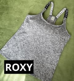 ROXY ヨガウェア タンクトップ カップ付き グレー　Mのサムネイル