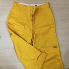 Dickies イエローチノパン 後ろポケット付きのサムネイル