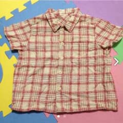 コンビ★赤チェックシャツ90のサムネイル