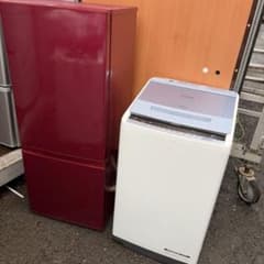 ⭕️無料配達範囲を確認下さい⭕️AQUA冷蔵庫184LとHITACHI洗濯機5キロ ⭕️無料配達範囲を確認下さい⭕️AQUA冷蔵庫とHITACHI洗濯機7キロ