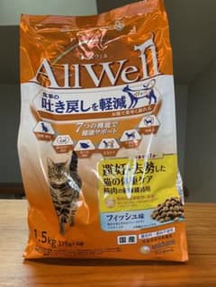 オールウェル　1歳〜避妊去勢した猫の体重ケア　フィッシュ味のサムネイル
