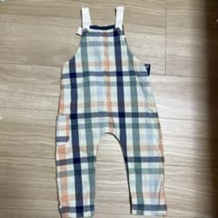 next baby チェック柄 サロペット ロンパースのサムネイル