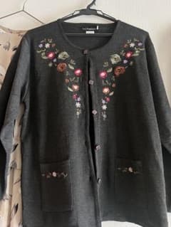 vintage古着/Bernet購入品/刺繍入りカーディガンのサムネイル
