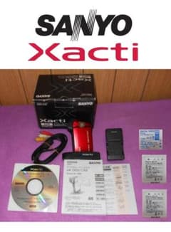 値下げ◇SANYO XactiザクティDMX-CA9防水ビデオ動画カメラ電池3個