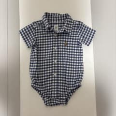 baby GAP ギンガムチェック ロンパース 6-12mのサムネイル
