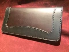 長財布　財布　本革　レザー　手縫い　ハンドメイド　カード入れ多め - 5