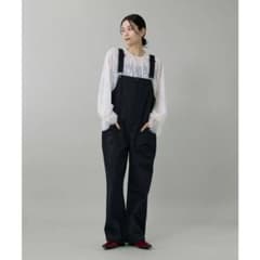 Le Minor♡新品タグ付きコットンチノサロペット オーバーオール ブラック Le Minor♡新品タグ付きコットンチノサロペット オーバーオール