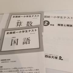 全国統一小学生テスト 2年生 算数・国語 2021年6月実施のサムネイル