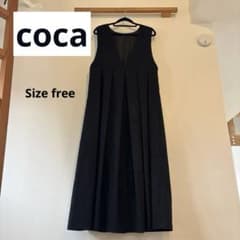 【coca】ロングブラックワンピースのサムネイル